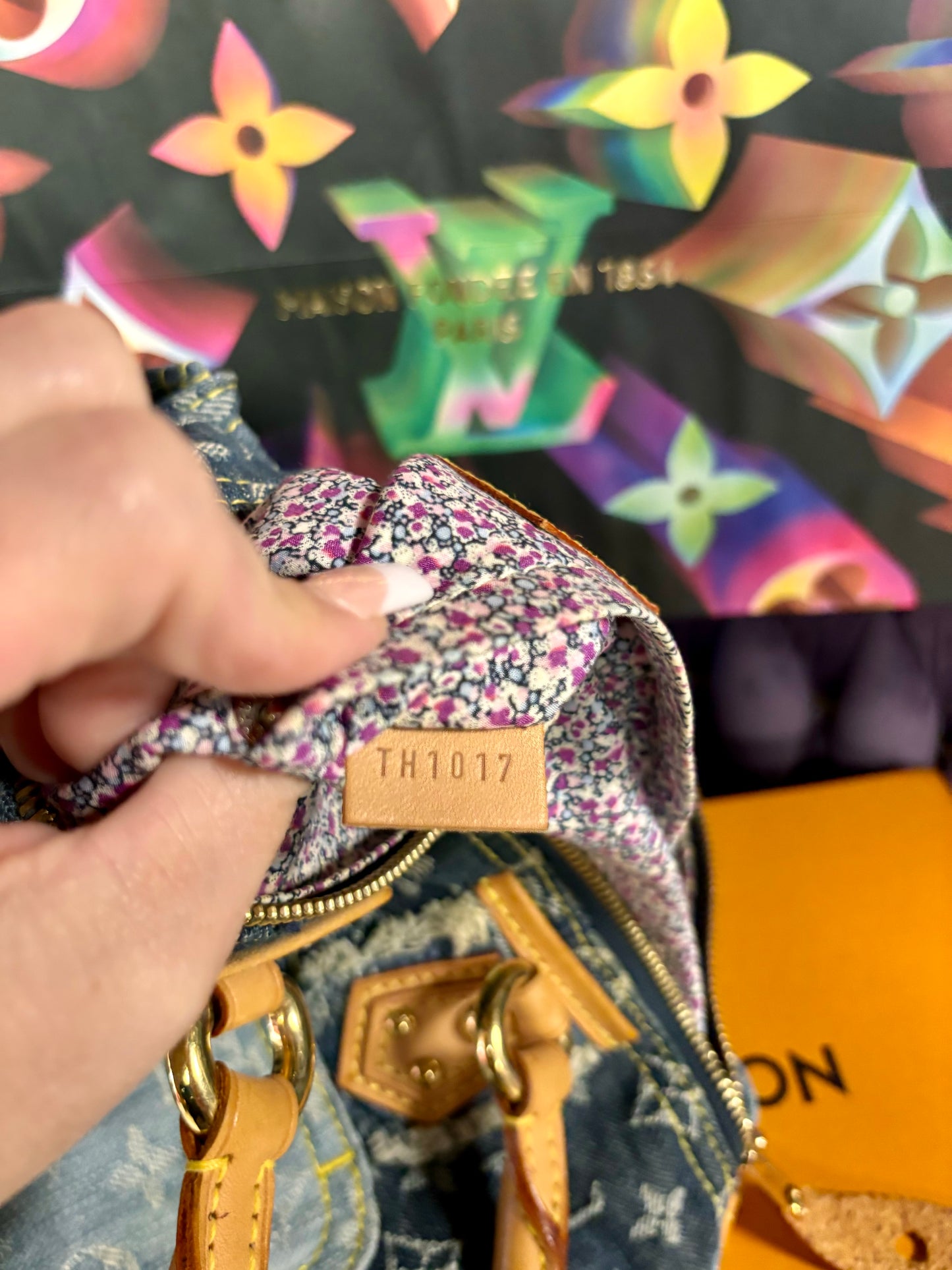 Denim Patchwork Speedy 30