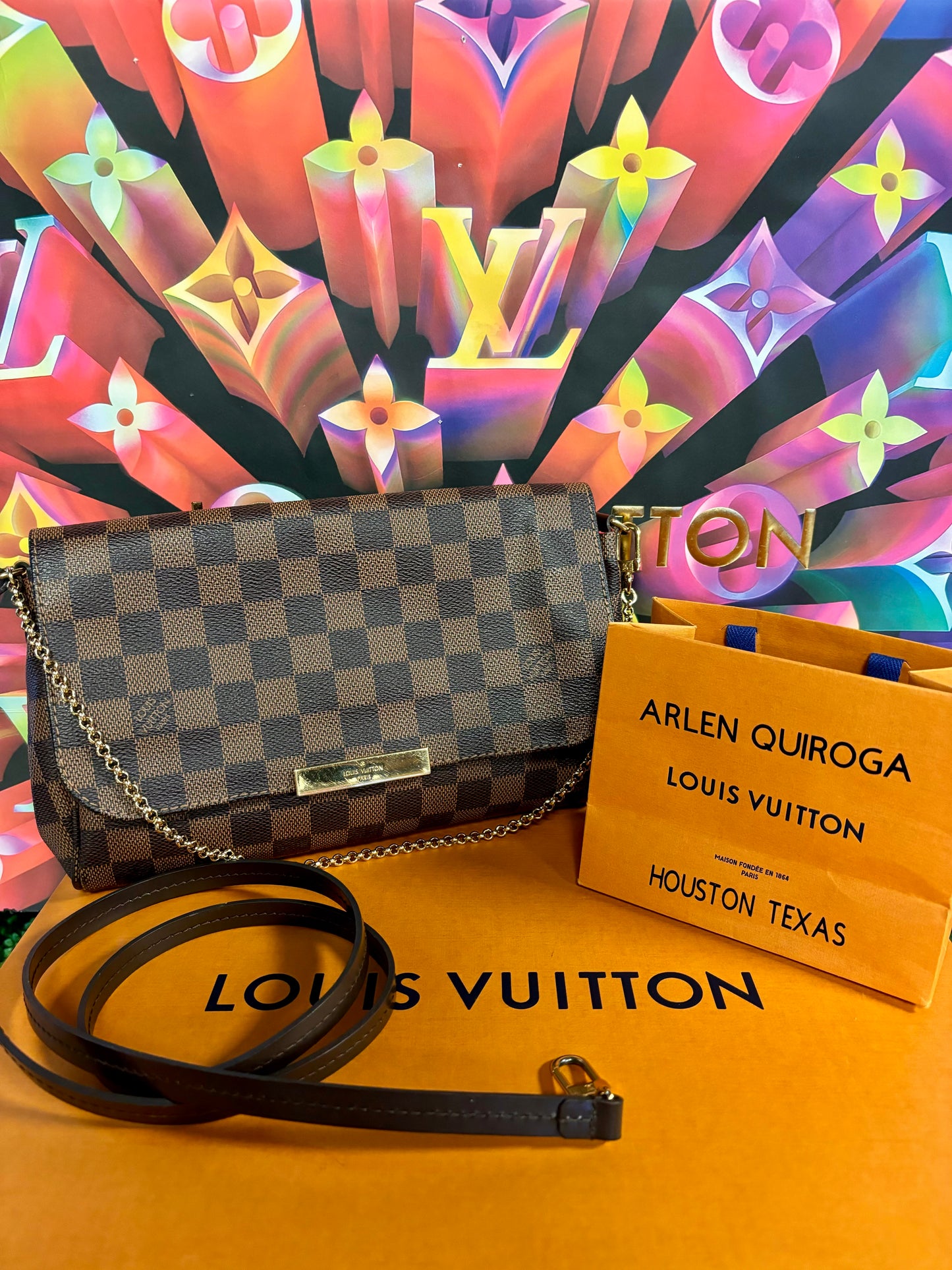 LV FAVORITE MM DAMIER EBANE