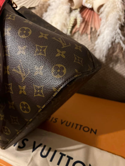 Red Louis Vuitton Bucket Bag