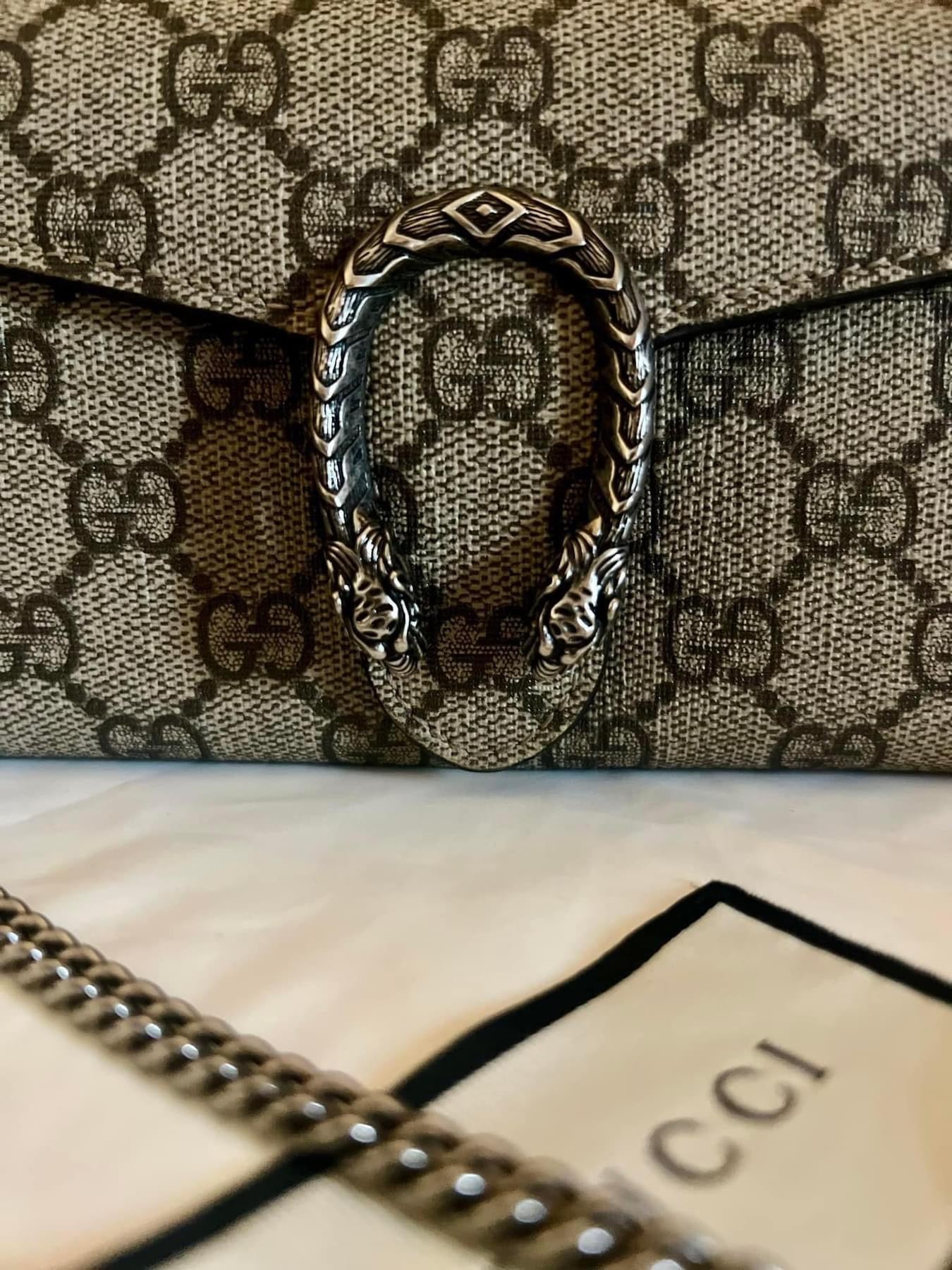 Dionysus Gucci Supreme Chain Wallet